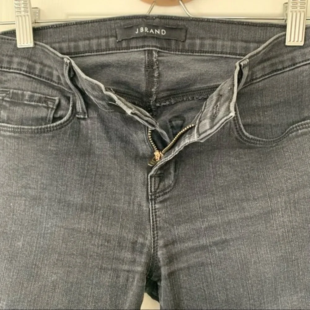 J Brand Vanity Faded Black Skinny Jeans Altered Inseam Size 26